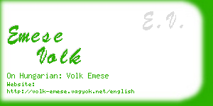 emese volk business card